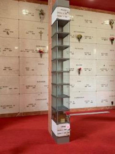 Pineview glass front niches